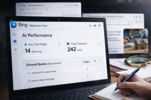 דו״ח AI של Bing Webmaster Tools